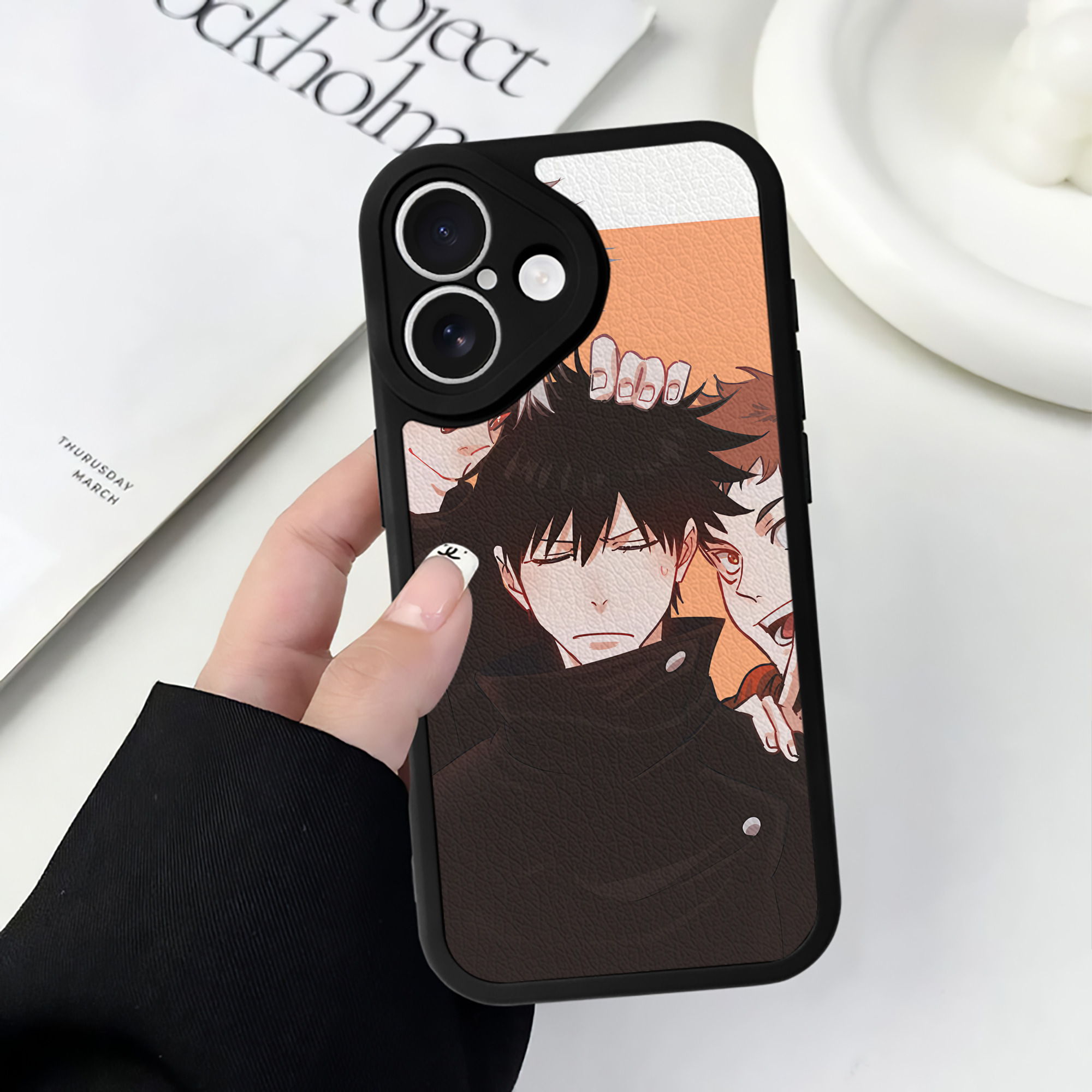 （画像用） SPY×FAMILY间谍家家酒 【iPhone 16シリーズ対応】シリコンスマホケース（レザー調） 材質：シリコン